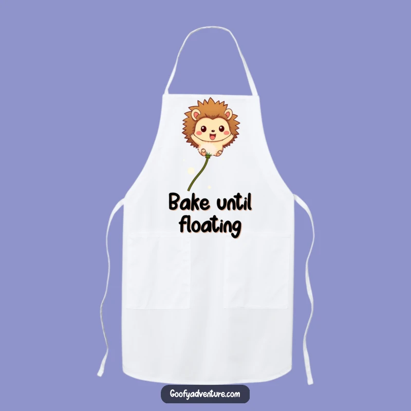 Funny Hedgehog Apron: Whimsical Dandelion Seed Chef Wear Gift