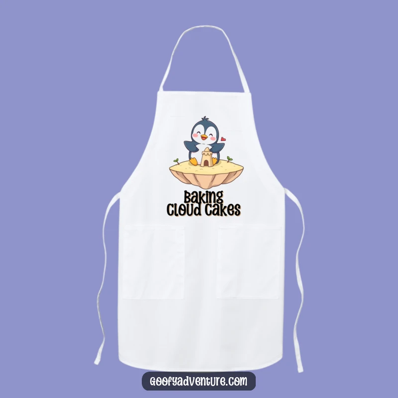 Funny Penguin Cloud Chef Apron - Hilarious Kitchen Fun & Protection!