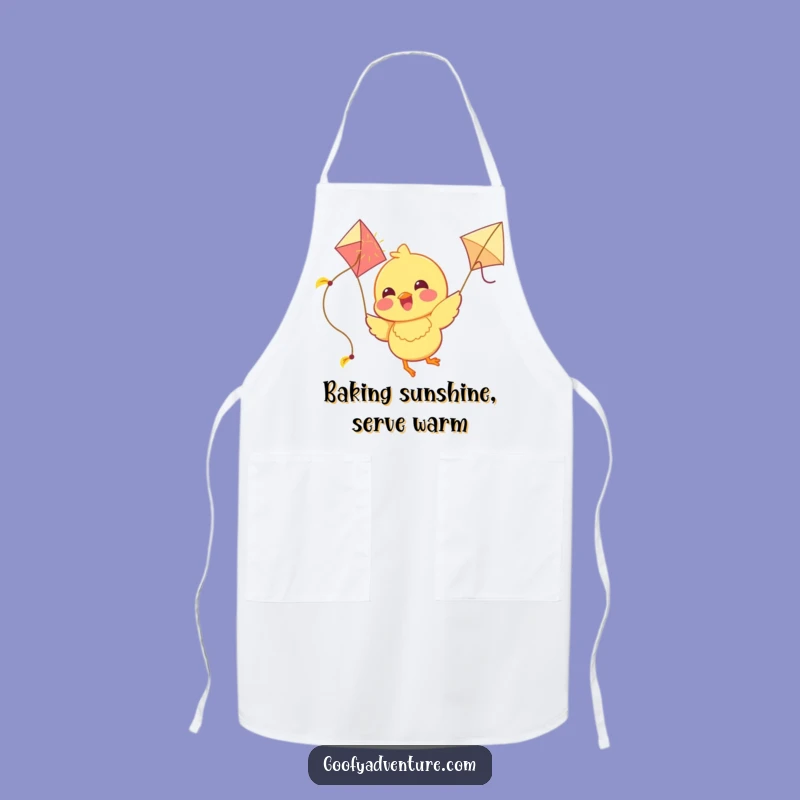 Funny Chick Sunshine Kite Apron: Cook with Happy Vibes