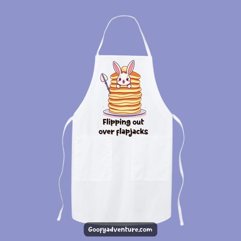 Funny Bunny Apron - Chef's Pancake Scaling Delight