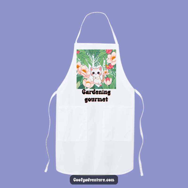 Funny Cat Apron: Curious Jungle Explorer Chef Wear Gift