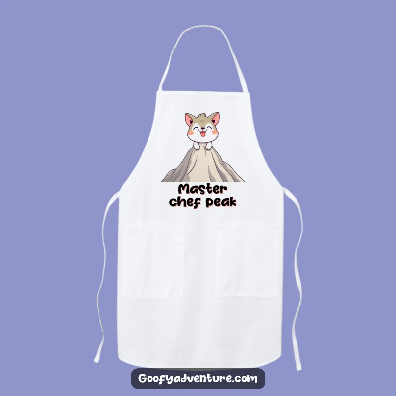 Funny Climber Apron: Playful Animal Peak Cooking Gift
