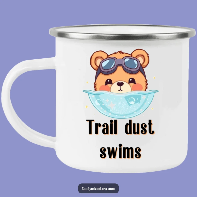 Funny Bear Stardust Camp Mug - Adventure Brews for Cosmic Explorers!