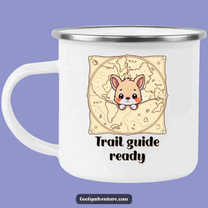 Funny Explorer Camping Mug: Curious Animal Map Gift