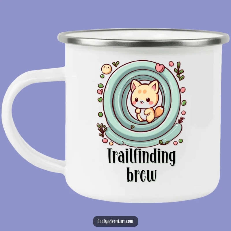 Funny Kawaii Animal Maze Camping Mug: Outdoor Navigation, Durable Puzzle Gift