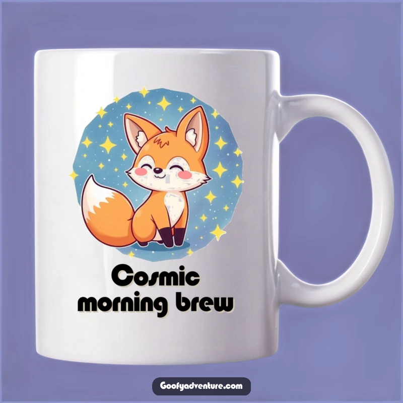 Funny Fox Galaxy Mug: Explore the Cosmos with This Hilarious Space Gift