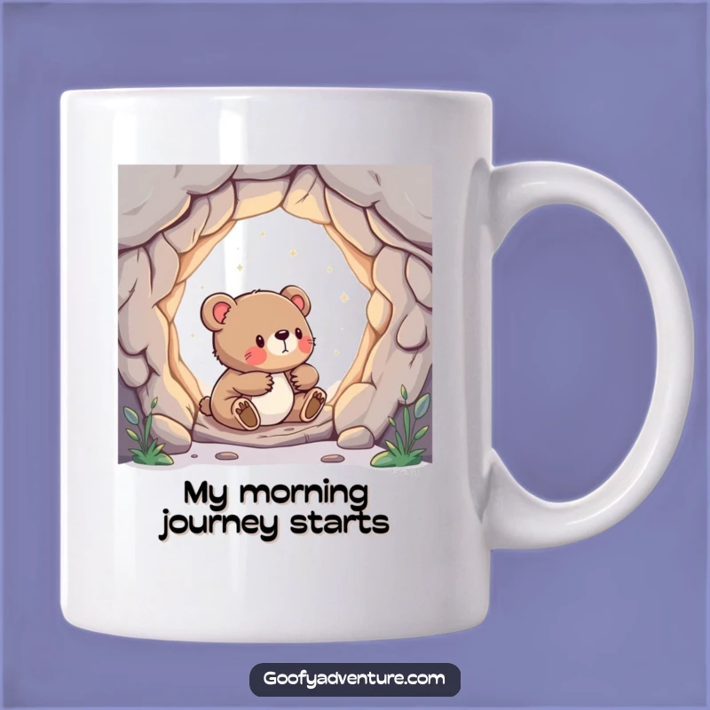 Funny Bear Cub Portal Mug: Explore New Worlds with Humor