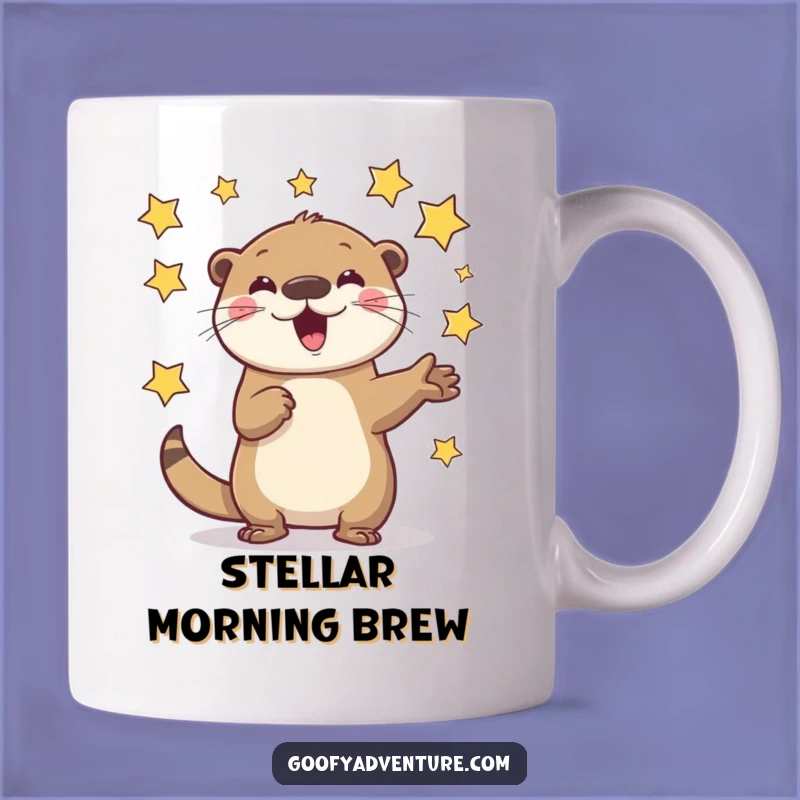 Funny Otter Juggling Stars Mug: Out-of-this-World Humor and a Great Gift