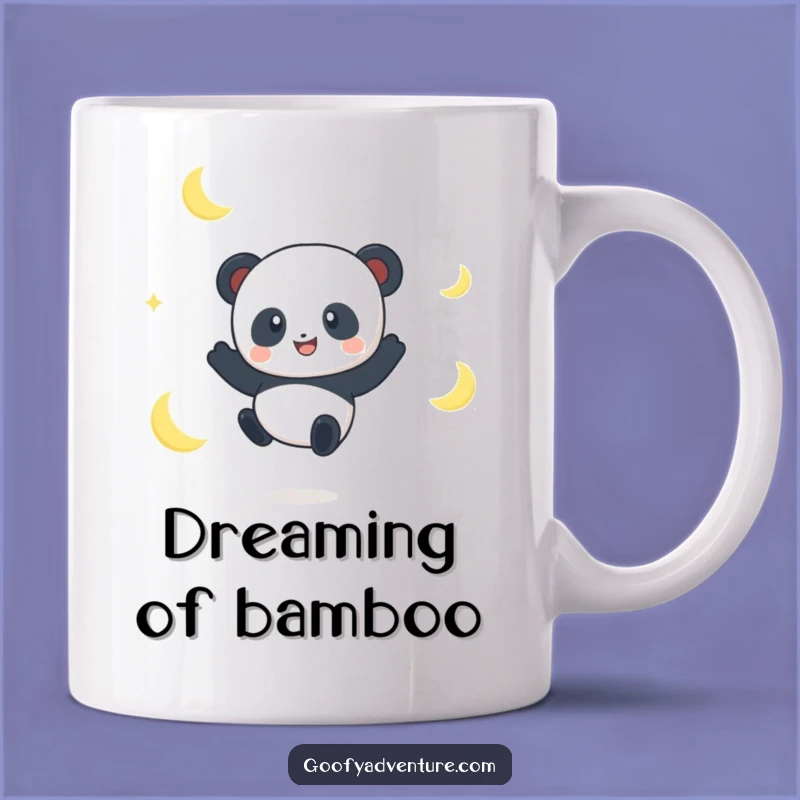 Funny Panda Moon Jumper Mug: Whimsical Gift for Dreamers