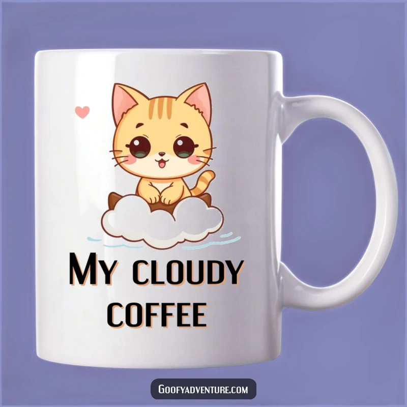 Funny Cat Cloud Boat Mug: Sail Away with This Whimsical and Funny Gift