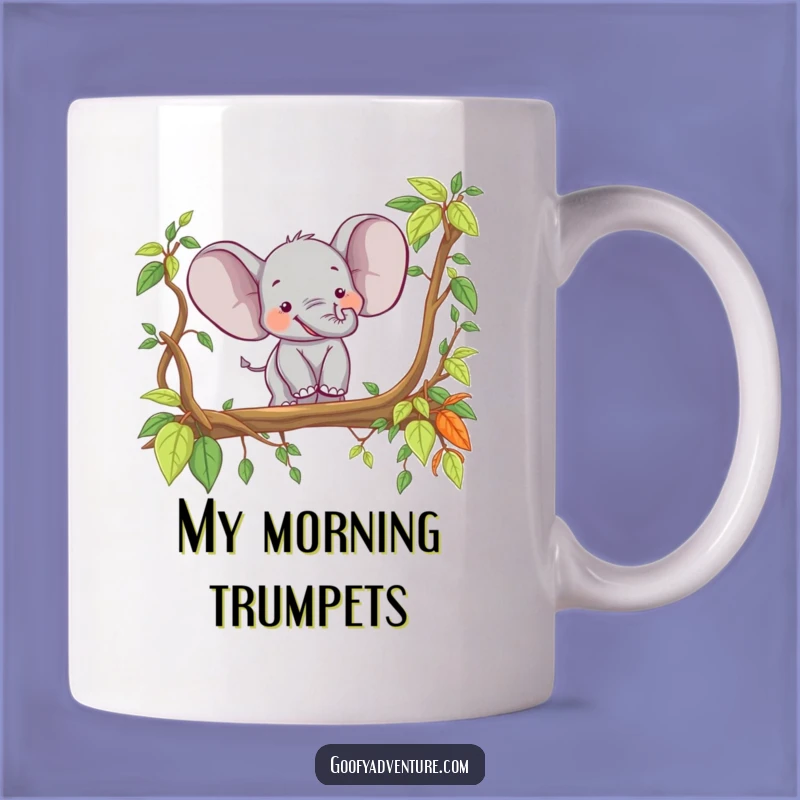 Funny Elephant Explorer Mug: Joyful Jungle Bridge Character Gift