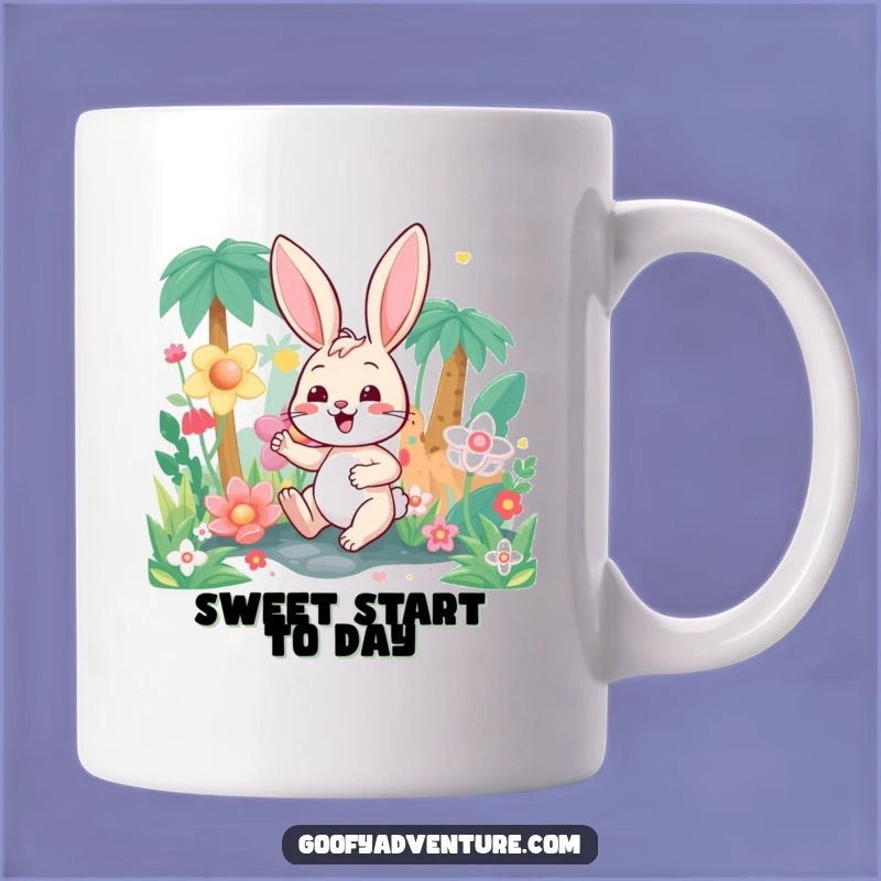 Funny Bunny Jungle Mug - Whimsical Candy Land Adventure Gift for Dreamers