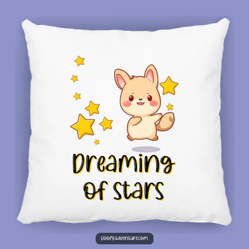 Funny Kawaii Animal Star Chase Pillow: Soft Starlight, Dreamy Comfort Gift