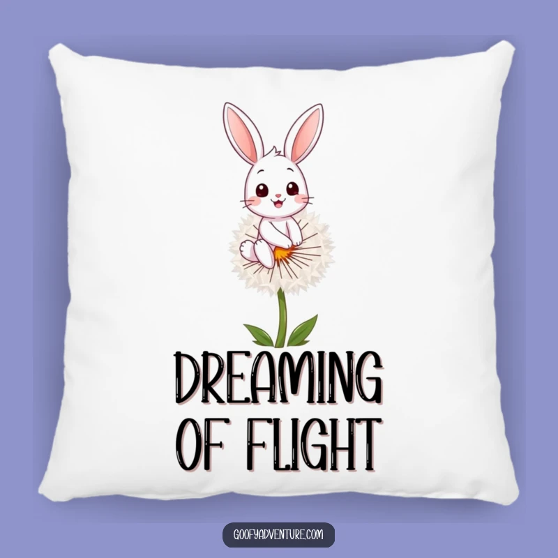 Funny Bunny Dandelion Pillow: Cozy Up with This Adorable and Funny Gift