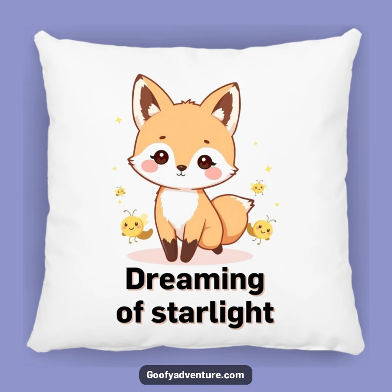 Funny Kawaii Fox Pillow - Soft & Enchanting Night Comfort