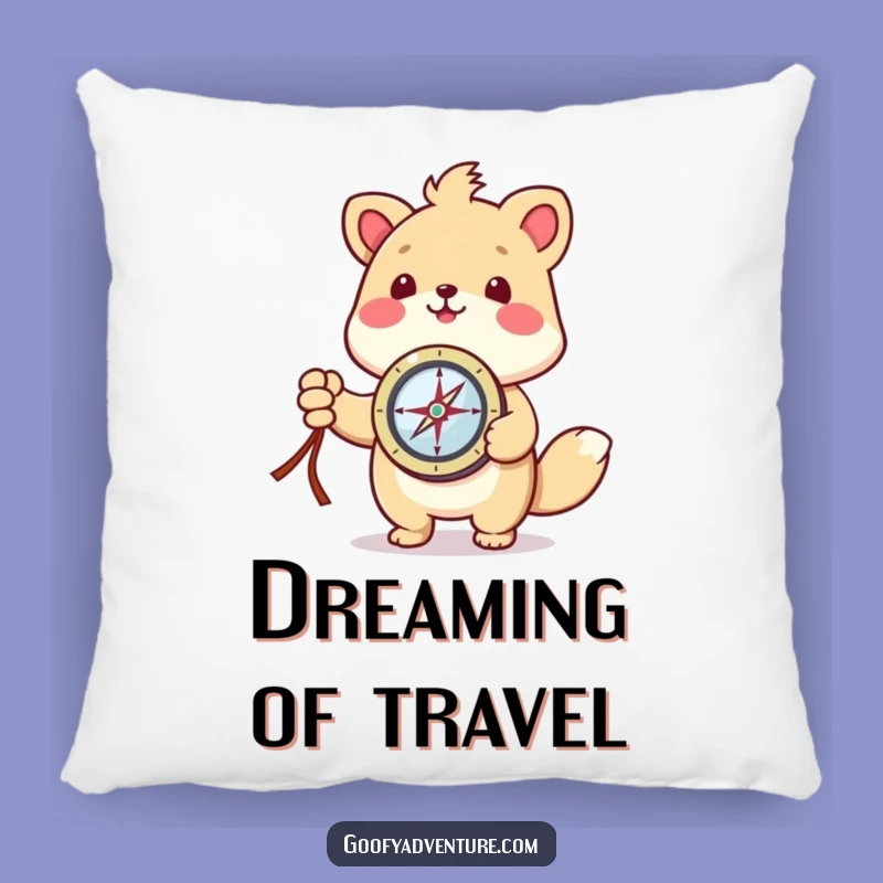 Soft Funny Kawaii Explorer Animal Pillow: Cuddle Up with Adventure Dreams