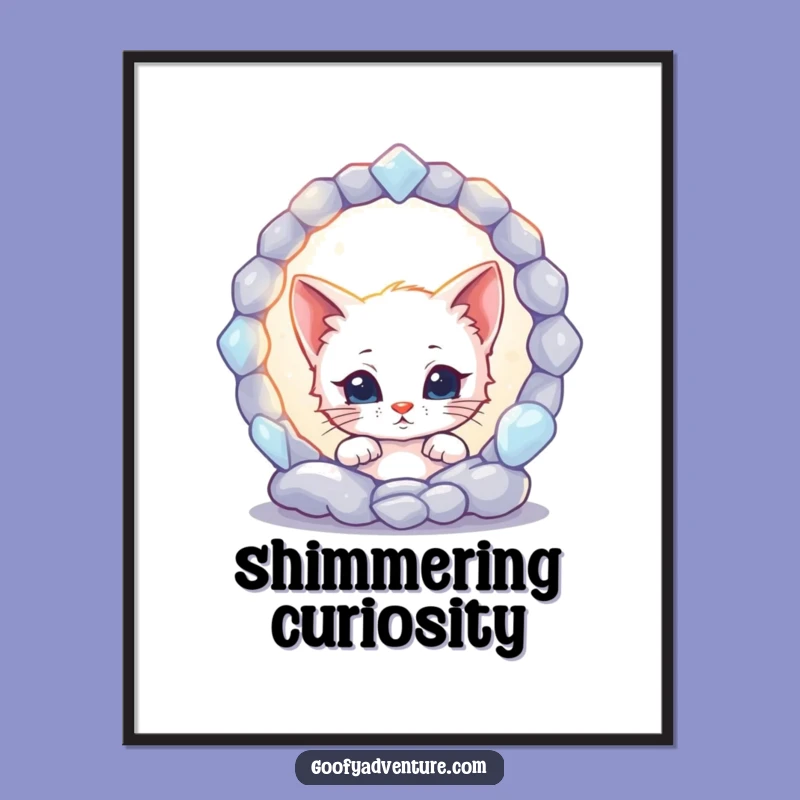 Funny Kitten Portal Digital Art: Instant Whimsical Decor for Cat Lovers