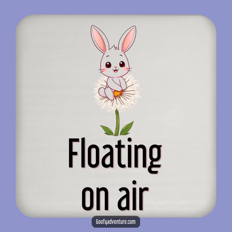 Funny Bunny Dandelion Coasters: Protect Surfaces with This Hilarious Art