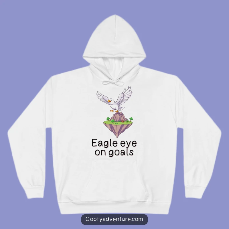 Funny Eagle Flyer Hoodie: Cozy Fantastical Sky Warm Gift