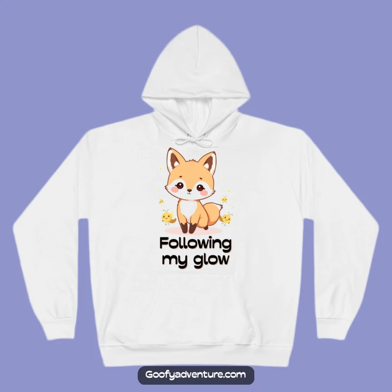 Cozy Funny Kawaii Fox Hoodie - Warm & Enchanting Night Parade Gear