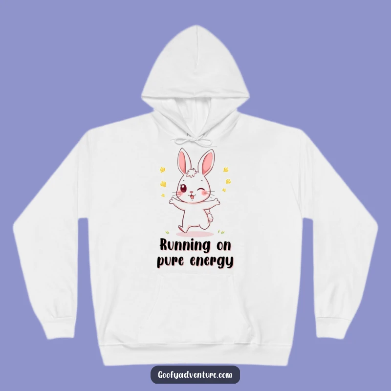 Funny Rabbit Firefly Tag Hoodie: Cozy Energy, Nighttime Fun