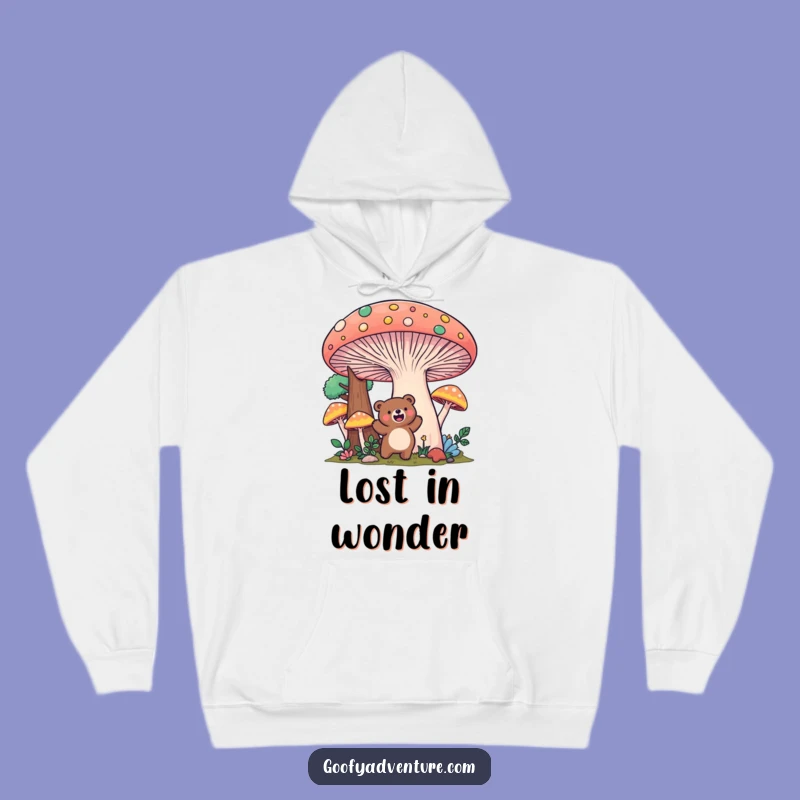 Funny Kawaii Bear Mushroom Forest Hoodie: Cozy Adventure Gear Gift