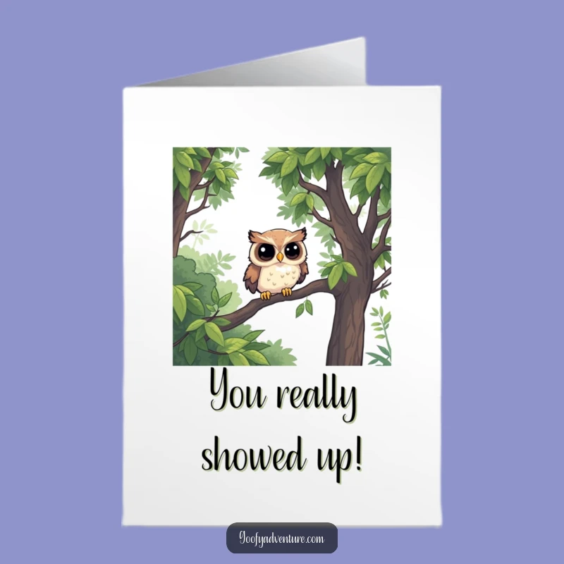 Free Printable Owl Congratulations Card: Jungle Survivor Downloadable Gift for Wins