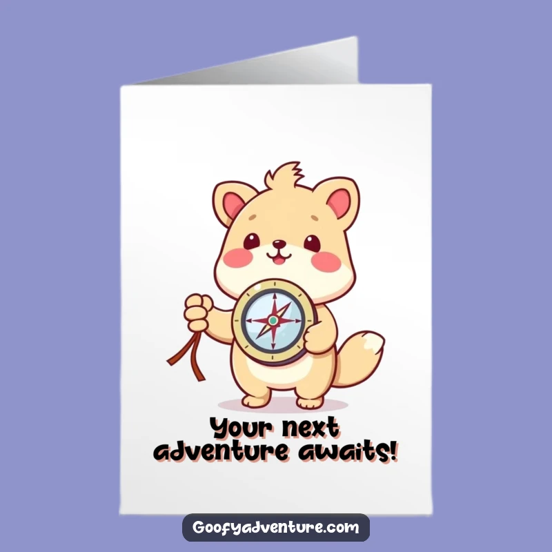Free Printable Congrats Card: Kawaii Explorer Animal - Onward to Success!