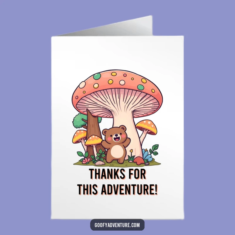 Free Printable Kawaii Bear Forest Thank You Card - Sweet Downloadable for Kind Souls!