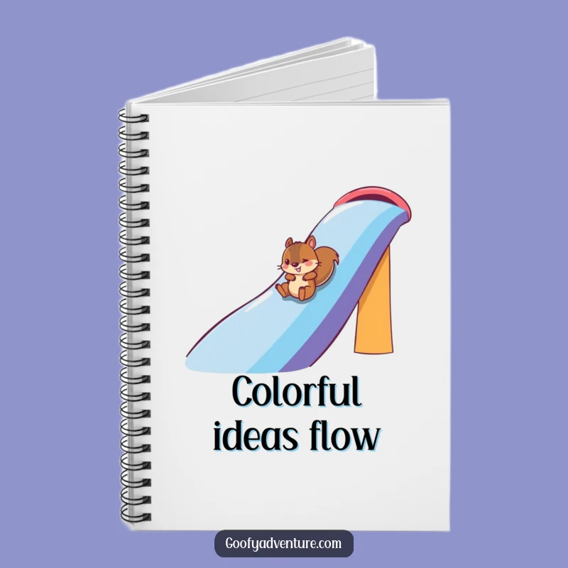 Funny Squirrel Rainbow Slide Notebook: Jot Down Fun Ideas with This Hilarious Journal