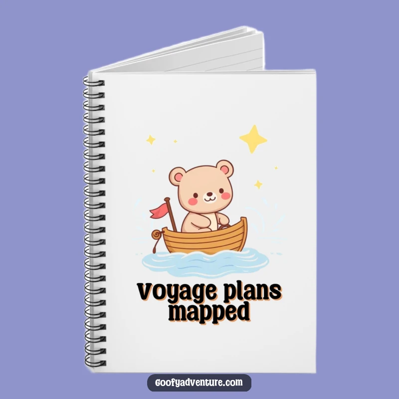 Funny Bear Sailing Notebook: Jot Down Your Dreams on Starry Nights