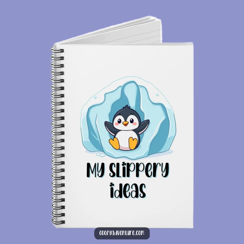 Funny Penguin Slider Notebook: Playful Glacier Journal Gift
