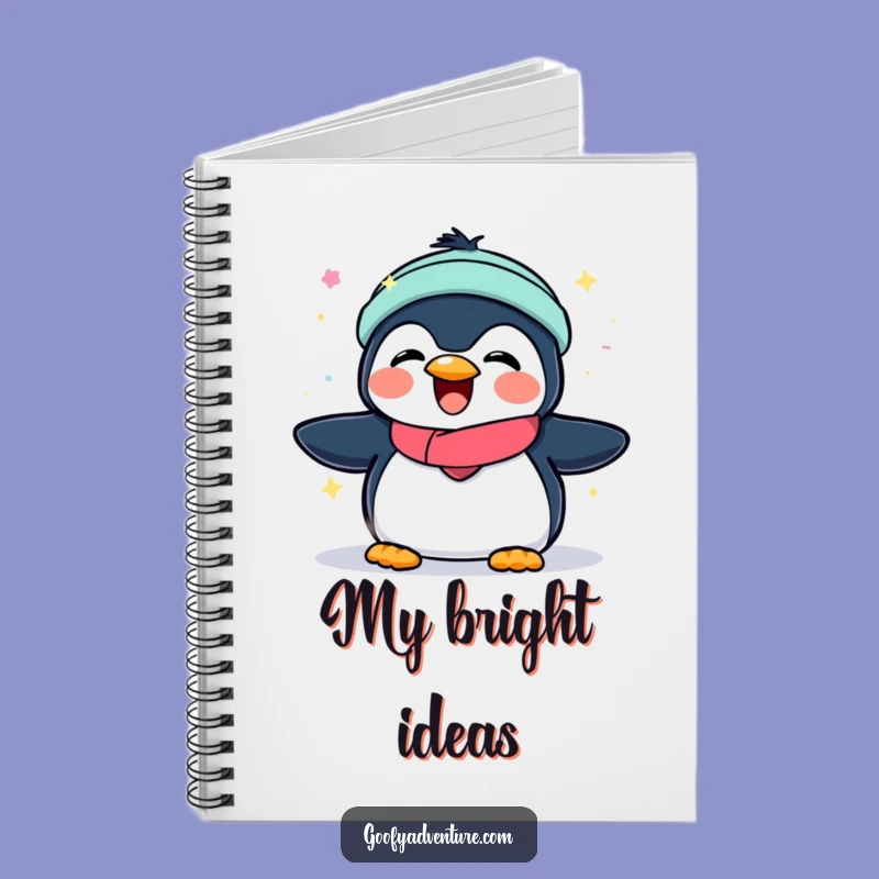 Funny Penguin Aurora Notebook: Jot Down Your Magical Ideas