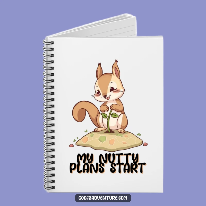 Funny Squirrel Planting Map Seed Notebook: Jot Down Your Hilarious Plans
