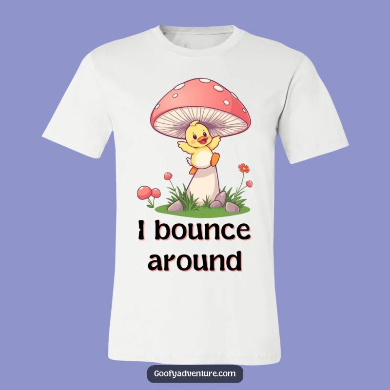 Funny Duckling Mushroom T-Shirt - Playful Leap Tee