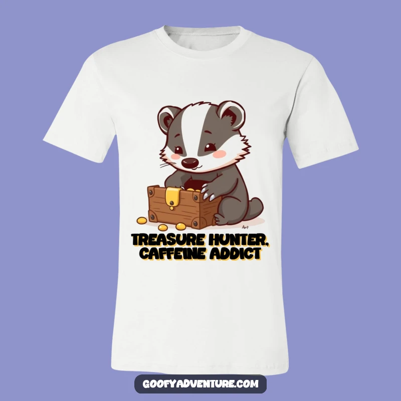 Funny Badger Treasure Chest T-Shirt: Unearth Your Style