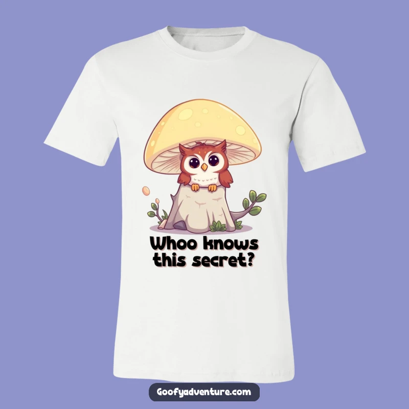 Funny Owl Peek T-Shirt: Hilarious Magical Forest Adventure Tee