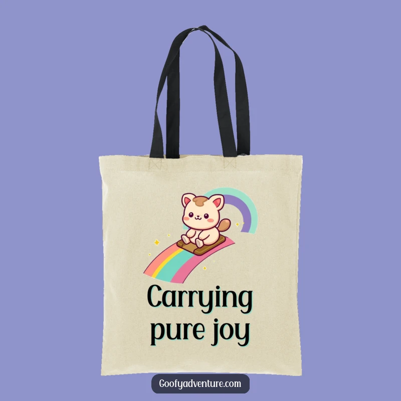 Funny Kawaii Rainbow Tote Bag - Carry Your Joy Everywhere!