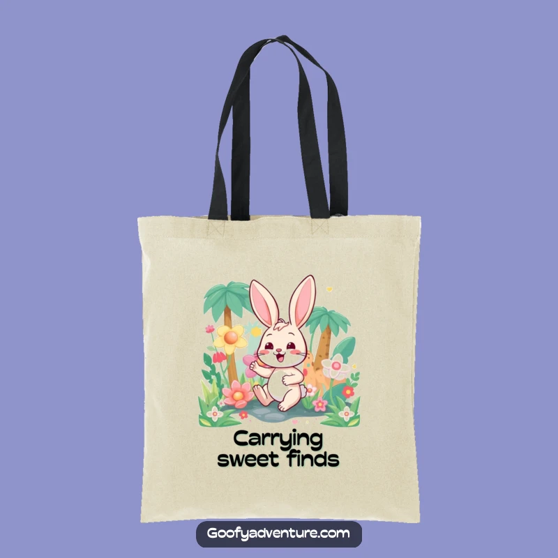 Funny Bunny Candy Jungle Tote Bag - Carry Sweet Adventures Everywhere You Go