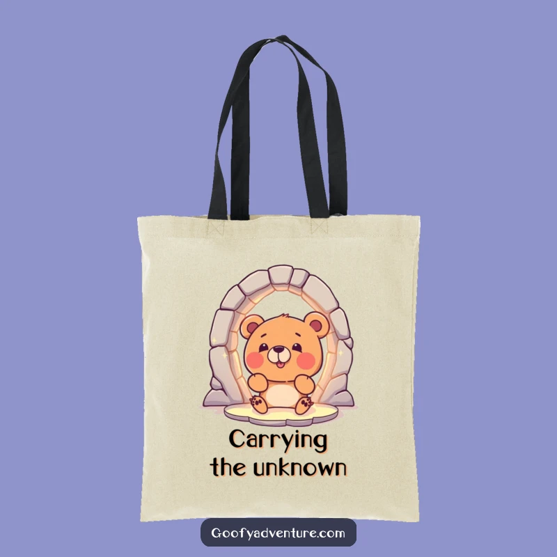 Funny Bear Portal Tote Bag: Carry Your Magic with This Hilarious Accessory