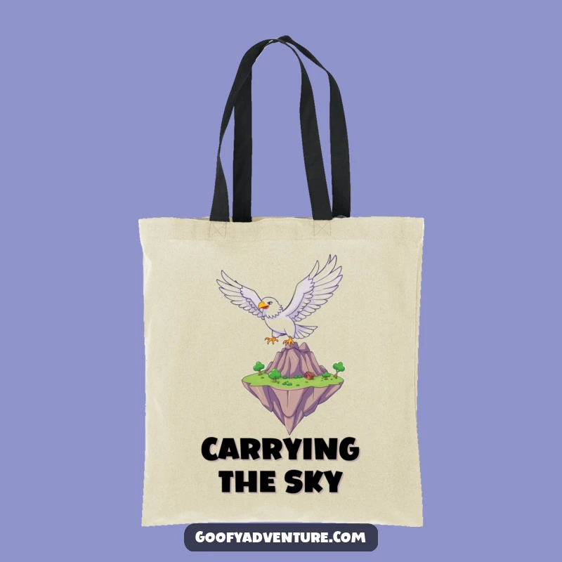 Funny Eagle Flyer Tote Bag: Durable Fantastical Carry-All