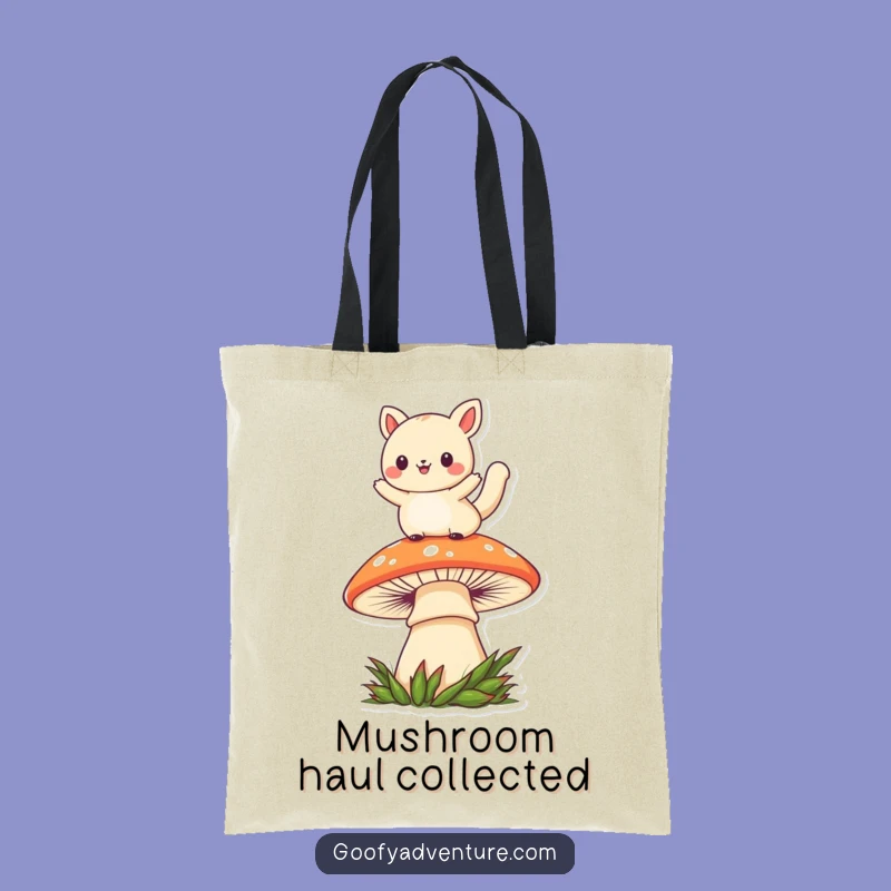 Funny Kawaii Mushroom Leaper Animal Tote Bag: Carry Your Fun Adventures in Style